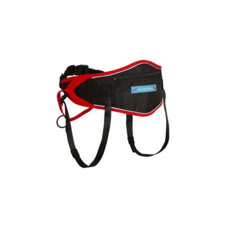Ceinture Baudrier Canirando CrossTrek, Taille 75-130 cm Adulte rouge/noir