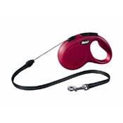 flexi New CLASSIC, laisse corde S: 5 m, rouge