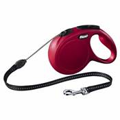 flexi New CLASSIC, laisse corde M: 8 m, rouge