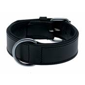 Active collier, en cuir L: 45–55 cm/40 mm, noir