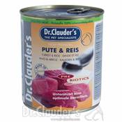 Boites pour chiens Dinde & Riz Dr Clauder's pâté 800 gr