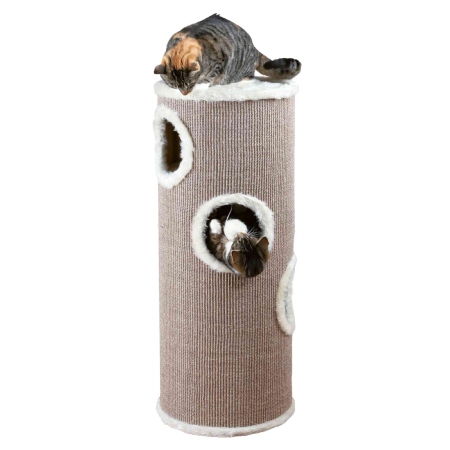 Cat Tower Edoardo 100 cm, taupe/crème