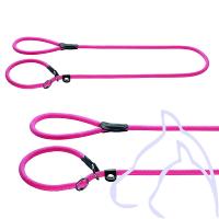 Laisse Lasso chiens Nylon ronde avec anneau Freestyle 170 x 0.8 cm rose