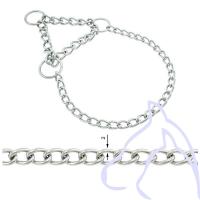 Collier Semi-étrangleur chaînette fine Taille 40 x 0,20 cm, chromé