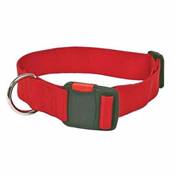 Collier Nylon Large pour gros chiens Cou 46/75 cm, rouge