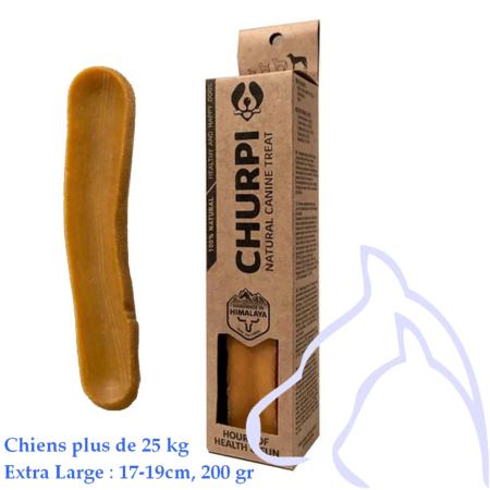 Barre de Fromage de Yak fait main pour chiens 26 à 50kg, 200gr, 17-19cm