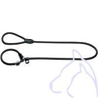 Laisse Lasso chiens Nylon ronde avec anneau Freestyle 120 x 1.0 cm, noir