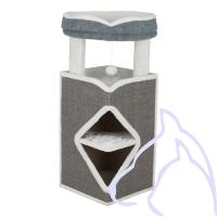 Cat Tower Arma 98 cm, gris/blanc