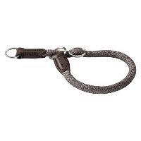 Collier Étrangleur chien Nylon rond avec anneau Freestyle 60 x 1.0 cm, gris