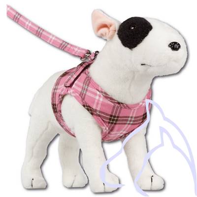 Harnais chiens Comfy Scottish XS 28-33 cm, écossais rose