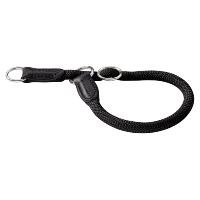 Collier Étrangleur chien Nylon rond avec anneau Freestyle 45 x 1.0 cm, noir