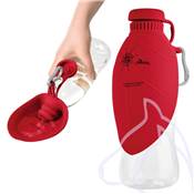 Gourde pour promenade Bouteille avec réceptacle en silicone, 550 ml