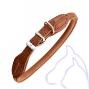 Collier en Cuir Rond BUFFALO Taille 56-59 x 1 cm, marron