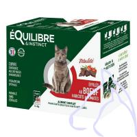 BOITE Sachet pour chats Vitalité au Boeuf, haricots & tomates BOITE 12x85 gr