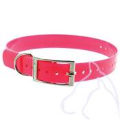 Collier PVC chiens Sangle 2.5 x 34-60 cm, rose