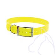 Collier PVC chiens Sangle 1.9 x 25-40 cm, jaune