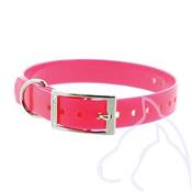 Collier PVC chiens Sangle 1.9 x 25-40 cm, rose