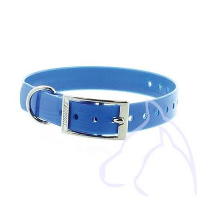 Collier PVC chiens Sangle 25-40 x 1.9 cm, bleu
