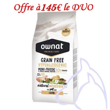 OWNAT PRIME Grain Free Hypo Agneau (Chien), 12 kg
