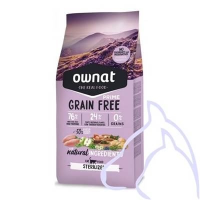 OWNAT PRIME Chats Grain Free Stérilisé, 3 kg