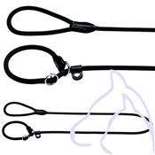 Laisse Lasso chiens Nylon ronde avec anneau Freestyle 170 x 0.8 cm noir