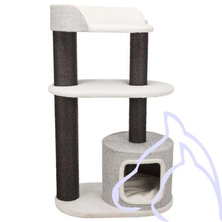 Arbre à chat XXL Cara, 3 étages 128 cm, taupe