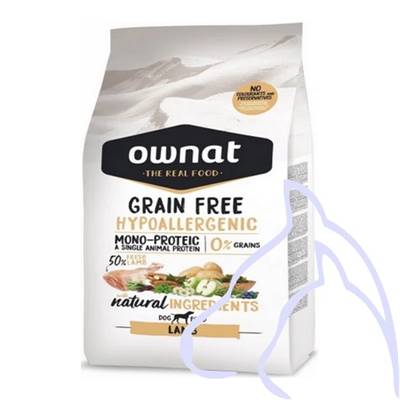 OWNAT PRIME Grain Free Hypo Agneau (Chien), 3 kg
