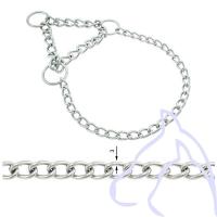 Collier Semi-étrangleur chaînette fine Taille 55 x 0,30 cm, chromé