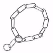 Collier étrangleur grands maillons, chromé 80 cm/5,0 mm