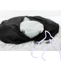 Lit Harvey, rond ø 60 cm, blanc-noir