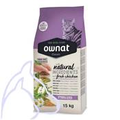 OWNAT Classic Chats Adultes Stérilisé, 15 kg