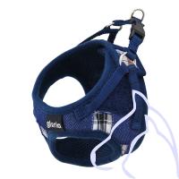 Harnais chiens de 6,5-7,5 kg Baudrier Cou 33-44 cm x Corps 40-50 cm, jeans