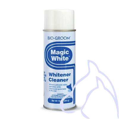 Spray BIO-GROOM Magic White à vaporiser sur le pelage blanc 284gr