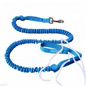 Ligne Cani-VTT Inlandsis Bikejor Leash 1 chien, 1 mousqueton, bleu