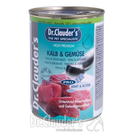 Boites pour chiens Veau & Légumes Dr Clauder's pâté 400 gr