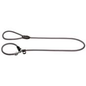 Laisse Lasso chiens Nylon ronde avec anneau Freestyle 120 x 0.8 cm, gris