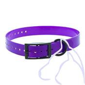 Collier PVC chiens Sangle 2.5 x 34-60 cm, violet