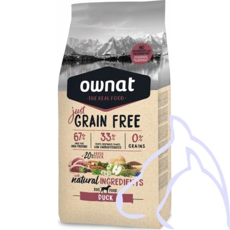 OWNAT Just Grain Free Canard, 14 kg