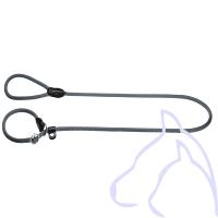 Laisse Lasso chiens Nylon ronde avec anneau Freestyle 120 x 1.0 cm, gris