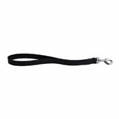 Laisse Courte chiens Nylon Confort 30 x 2 cm, noir