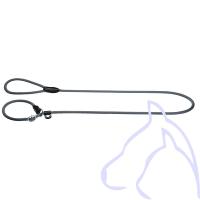 Laisse Lasso chiens Nylon ronde avec anneau Freestyle 170 x 0.8 cm gris