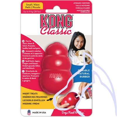 Jouets Chiens Kong TOY rouge Small