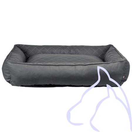 Vital lit déhoussable Santo, imitation cuir 80 × 65 cm, gris