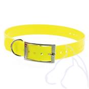 Collier PVC chiens Sangle 2.5 x 34-60 cm, jaune