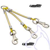 Accouple pour attacher 3 chiens, jaune